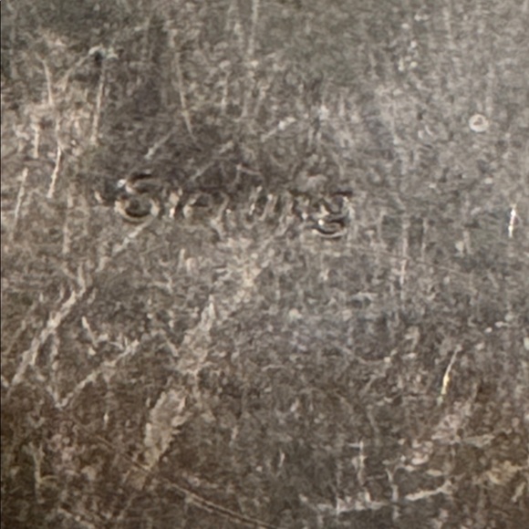 Turquoise and Black Native American Statement Brooch or pendant in Sterling - Picture 3 of 5